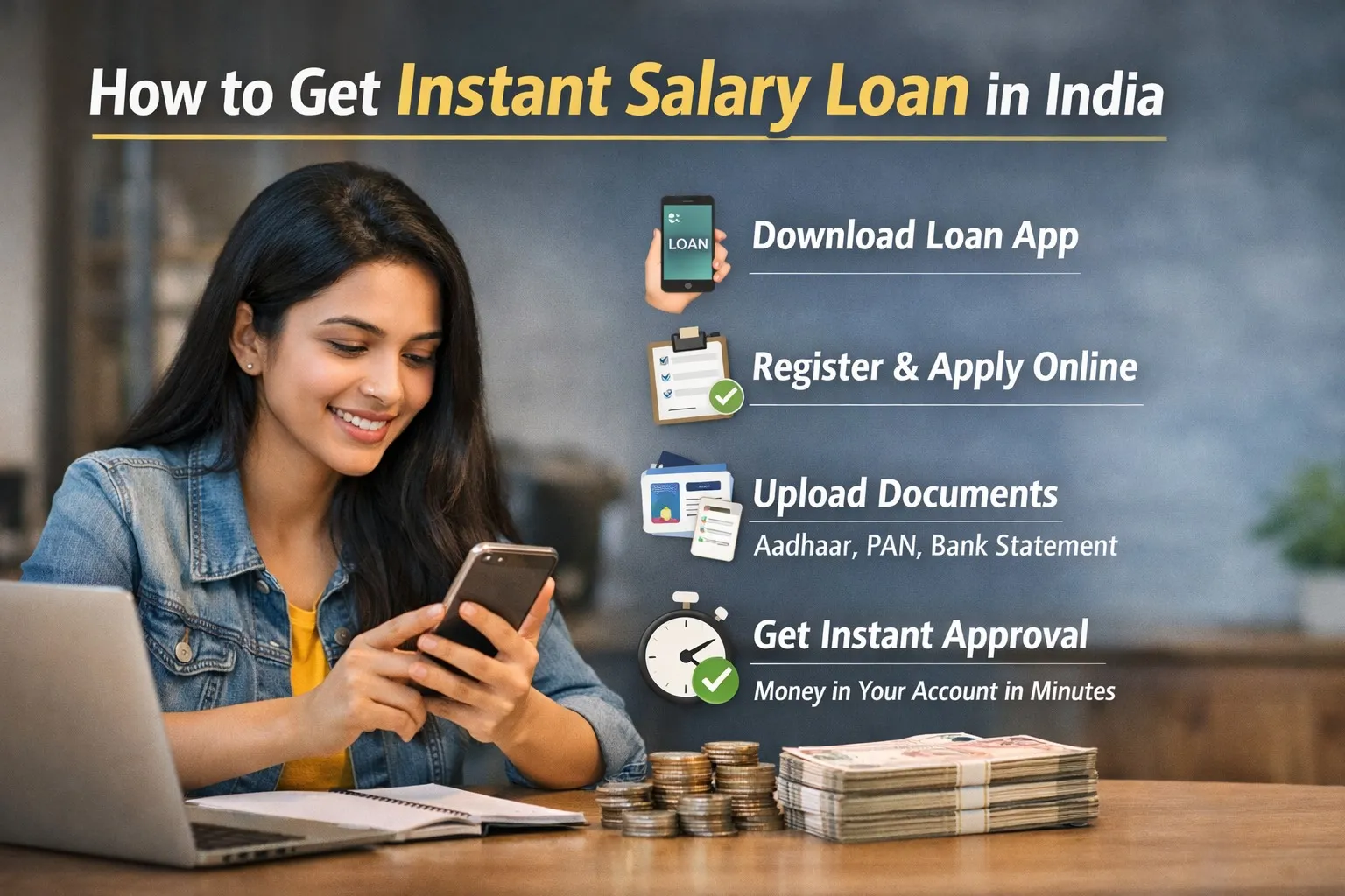 How to Get Instant Salary Loan in India