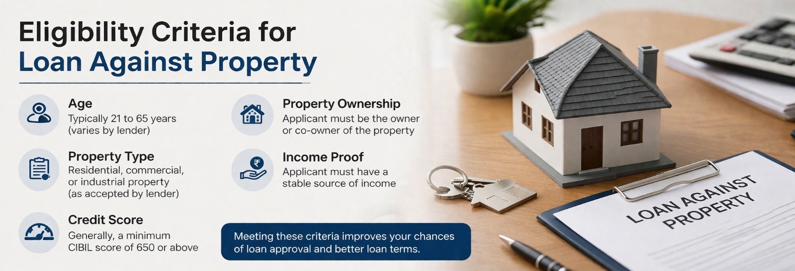 Eligibility Criteria for Loan Against Property