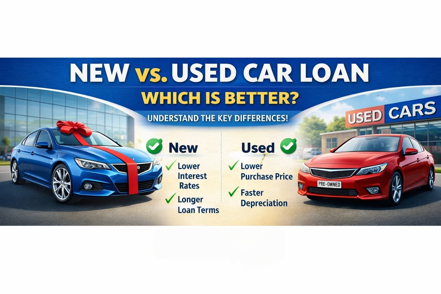 New vs Used Car Loan Which is Better