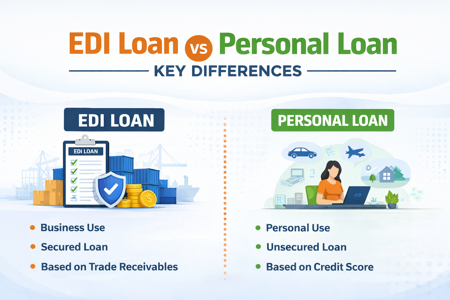 EDI Loan vs Personal Loan Key Differences