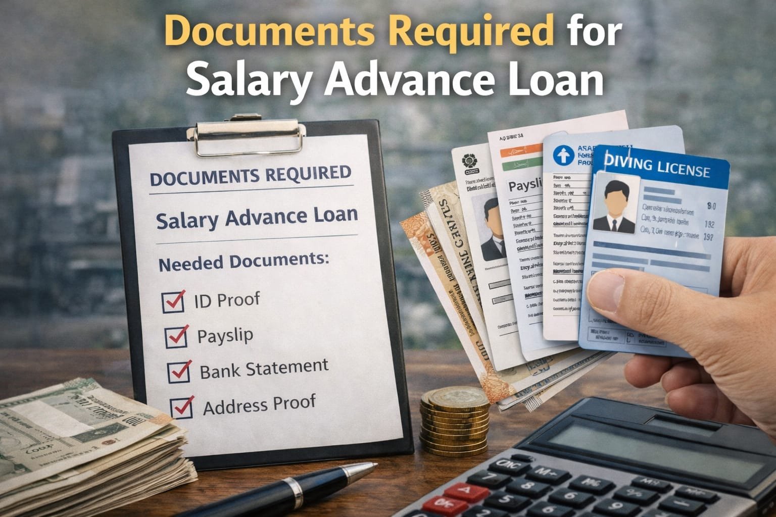 Documents Required for Salary Advance Loan